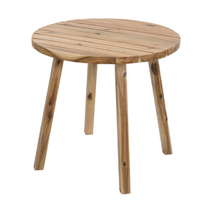 English Elm D32x30" Solid Acacia Round Dining Table Compact Hardwood for Breakfast Nooks W2078P175478