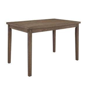 English Elm Walnut Rectangular Dining Table for Four with Ash Veneer Finish — Compact 47.25" x 29.5" Model B011P175376