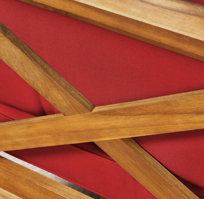 English Elm Christopher Knight Home® - Brava X-Back Arm Chair In Vibrant Red - Stylish Acacia Wood With Water-Resistant Cushions For Comfort 64491.00RED