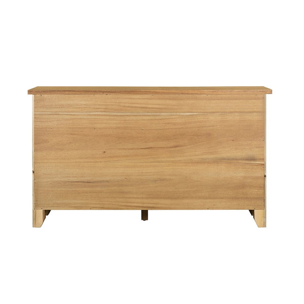 English Elm 31.5x17.5x31.5" Mango Wood Sideboard with Drawers for Farmhouse Dining or Home Office W2078P175449