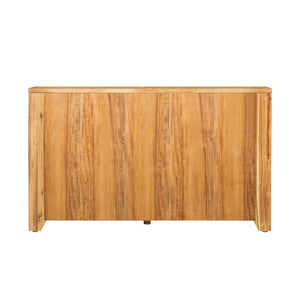 English Elm 53x17x31.5" 6-drawer Dresser Solid Acacia and Mdf Wide Low Profile Bedroom Storage W2078P175465