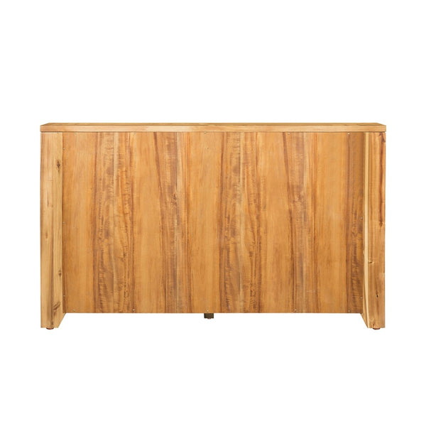 English Elm 53x17x31.5" 6-drawer Dresser Solid Acacia and Mdf Wide Low Profile Bedroom Storage W2078P175465