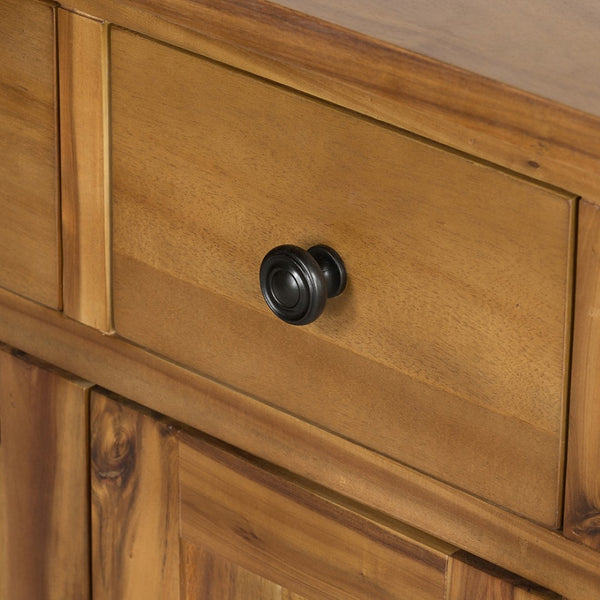 English Elm 31.5x17.5x31.5" Mango Wood Sideboard with Drawers for Farmhouse Dining or Home Office W2078P175449