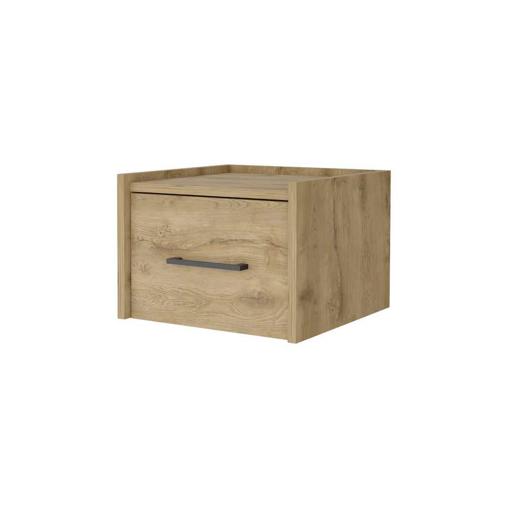 English Elm Macadamia Wall-Mounted Floating Nightstand – Modern Minimalist Design For Small Spaces & Stylish Storage B062P175139