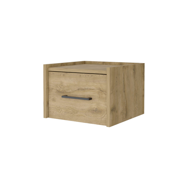 English Elm Macadamia Wall-Mounted Floating Nightstand – Modern Minimalist Design For Small Spaces & Stylish Storage B062P175139