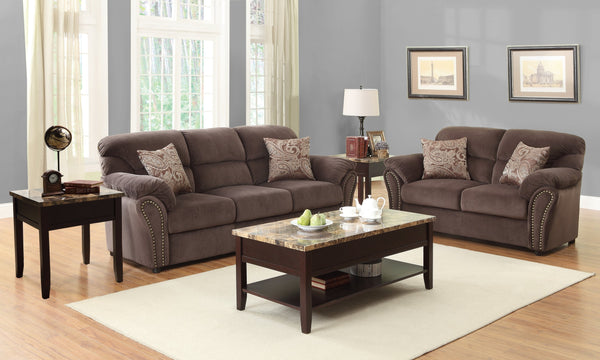 English Elm Dark Orton Lift Top Cocktail Table with Faux Marble Top and Lower Shelf for Stylish Storage Cherry 50.5 L x 26.5 W x 10 H B011P175754