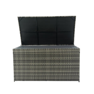 English Elm Outdoor Extra Large 200 Gallon Storage Box with Removable Water-Resistant Liner 57.1"x27.6"x29.5" for Patio Pool Deck Garden Toys Cushions Towels W329P175893