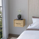 English Elm Macadamia Wall-Mounted Floating Nightstand