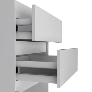 English Elm Dresser with Jewelry Box and Mirror, 43"H Single Door Cabinet with Two Drawers, Dark Walnut Finish White 51.57 L x 26.37 W x 5.51 H B097132972