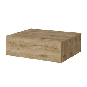 English Elm Macadamia Floating Nightstand Wall-Mounted Minimalist Nightstand with Drawer, Space-Saving Modern Design B062P175154