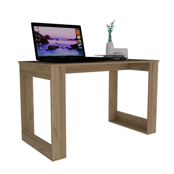 English Elm Aurora Smokey Oak Writing Computer Desk – Ergonomic Compact 47.5" x 23.6" Workstation for Home OfficeAurora Smokey Oak Writing Computer Desk – Ergonomic Compact 47.5" x 23.6" Workstation for Home Office B128P148660