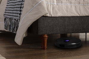 English Elm Harper Queen Upholstered Velvet Headboard 54" Tall — Elegant Curved Wingback, No Box Spring Needed, Walnut Feet B083P152031