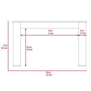 English Elm Aurora Smokey Oak Writing Computer Desk – Ergonomic Compact 47.5" x 23.6" Workstation for Home OfficeAurora Smokey Oak Writing Computer Desk – Ergonomic Compact 47.5" x 23.6" Workstation for Home Office B128P148660