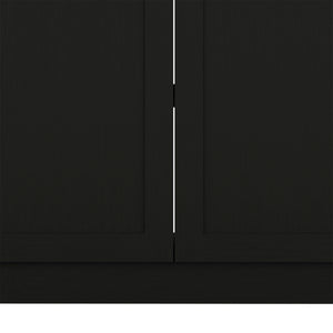English Elm Zurich Black Cabinet Set with Stainless Sink & Single-Hole Faucet, Shaker Doors, 2 Shelves B200S00399