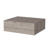 English Elm Light Gray Wall-Mounted Floating Nightstand