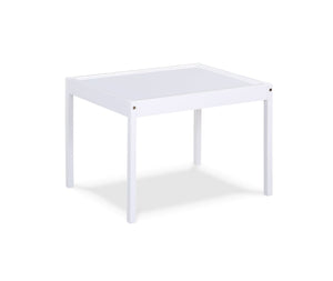 English Elm Della Solid Wood Kids Table and Chair Set for Playroom Crafts Farmhouse Style White B022P174731