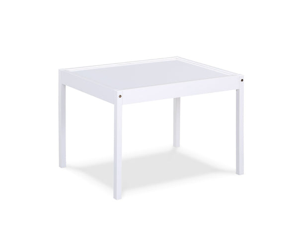 English Elm Della Solid Wood Kids Table and Chair Set for Playroom Crafts Farmhouse Style White B022P174731