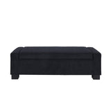 Christopher Knight Home® - Noble House - - 50" Ottoman Bench In Textured Fabric, Rectangular Design With Hinged Lid For Seating, Footrest, And Hidden Storage, Perfect For Living Room, Bedroom, Or Entryway