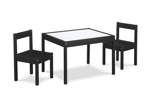 English Elm Gibson Dry Erase Activity Table and Chair Set for Kids Creative Play Black B022P174727