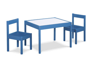 English Elm Gibson Dry Erase Activity Table and Chair Set for Kids Creative Play Navy B022P174724
