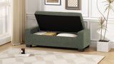 Christopher Knight Home® - Noble House - - 50" Ottoman Bench In Textured Fabric, Rectangular Design With Hinged Lid For Seating, Footrest, And Hidden Storage, Perfect For Living Room, Bedroom, Or Entryway