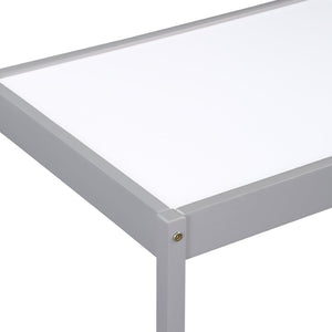 English Elm Gibson Dry Erase Activity Table and Chair Set for Kids Creative Play Gray B022P174725