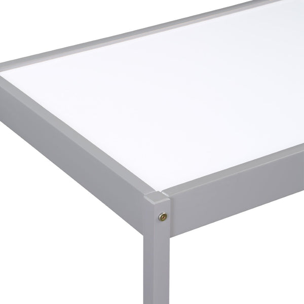 English Elm Gibson Dry Erase Activity Table and Chair Set for Kids Creative Play Gray B022P174725