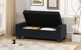 Christopher Knight Home® - Noble House - - 50" Ottoman Bench In Textured Fabric, Rectangular Design With Hinged Lid For Seating, Footrest, And Hidden Storage, Perfect For Living Room, Bedroom, Or Entryway