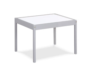 English Elm Gibson Dry Erase Activity Table and Chair Set for Kids Creative Play Gray B022P174725