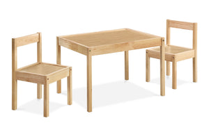 English Elm Della Solid Wood Kids Table and Chair Set for Playroom Crafts Farmhouse Style Natural B022P174730