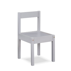 English Elm Della Solid Wood Kids Table and Chair Set for Playroom Crafts Farmhouse Style Gray B022P174729