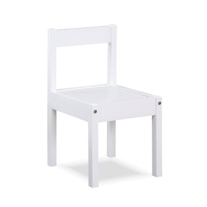 English Elm Della Solid Wood Kids Table and Chair Set for Playroom Crafts Farmhouse Style White B022P174731