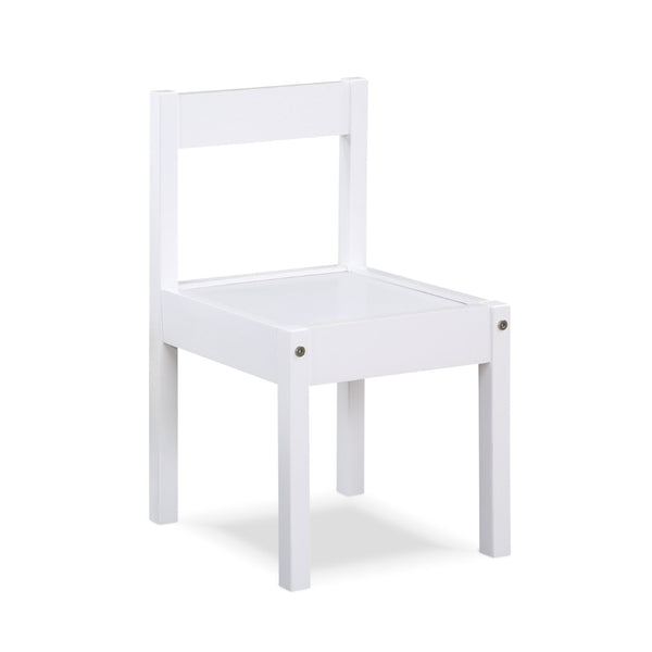English Elm Della Solid Wood Kids Table and Chair Set for Playroom Crafts Farmhouse Style White B022P174731