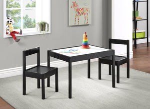English Elm Gibson Dry Erase Activity Table and Chair Set for Kids Creative Play Black B022P174727