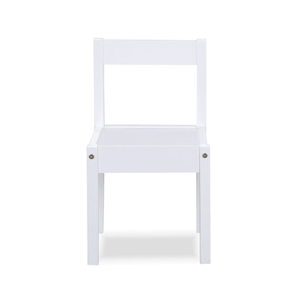 English Elm Della Solid Wood Kids Table and Chair Set for Playroom Crafts Farmhouse Style White B022P174731