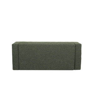 English Elm 50" Rectangular Storage Ottoman Bench Textured Fabric Birch Legs Hinged Lid Entryway 74862.00