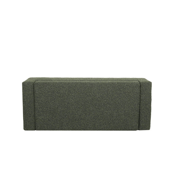 English Elm 50" Rectangular Storage Ottoman Bench Textured Fabric Birch Legs Hinged Lid Entryway 74862.00