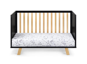 English Elm Livia Convertible Island Crib with Adjustable Mattress Height for Modern Nurseries B02278812
