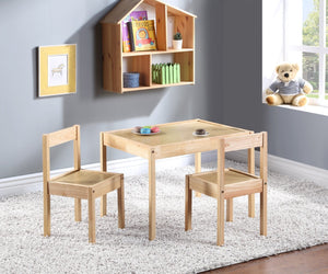 English Elm Della Solid Wood Kids Table and Chair Set for Playroom Crafts Farmhouse Style Natural B022P174730