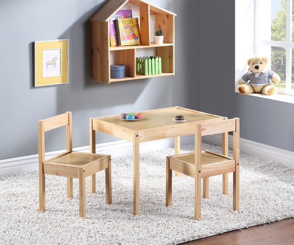 English Elm Della Solid Wood Kids Table and Chair Set for Playroom Crafts Farmhouse Style Natural B022P174730