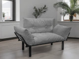 English Elm Ada Love Seat, Grey