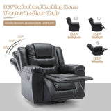 Hearth and Haven 2 Seater Home Theater Recliner Manual Recliner Chair with a Storage Box and Two Cup Holders For Living Room, Bedroom(Old Sku:Pp302954Aab) WF323619AAB