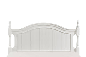 English Elm Classic White Full-Size Poster Bed - Timeless Wooden Design With Charming Headboard & Footboard B011S00865