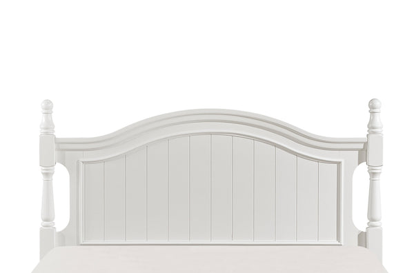 English Elm Classic White Full-Size Poster Bed - Timeless Wooden Design With Charming Headboard & Footboard B011S00865