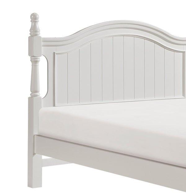 English Elm Classic White Full-Size Poster Bed - Timeless Wooden Design With Charming Headboard & Footboard B011S00865