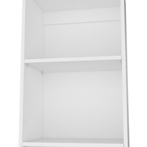 English Elm White Slim 5-Shelf Bookcase - Contemporary Vertical Storage Solution For Modern Spaces & Décor B062P175814-GIGA