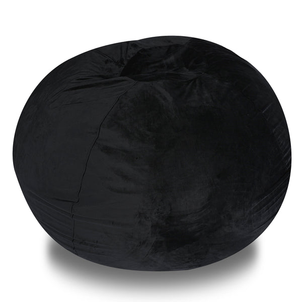 English Elm Minky Velvet Bean Bag Chair - 4Ft Plush Lounge Chair For Kids & Adults, Washable Cover & Comfort Fill B181P178153