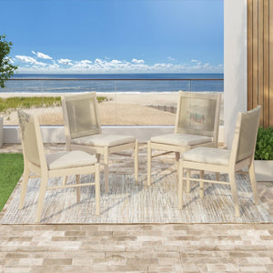 English Elm Cordoba Acacia Wood Rope Wrapped Dining Chairs Artisan Set of Two for Any Room 74435.00