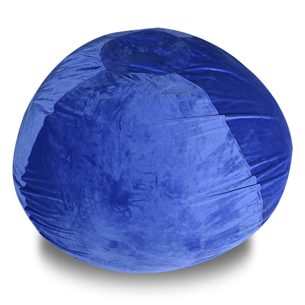 English Elm Minky Velvet Bean Bag Chair - 4Ft Plush Lounge Seat For Kids & Adults, Washable Cover & Soft Comfort B181P178155