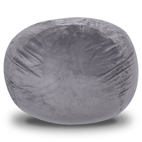 English Elm Minky Velvet Bean Bag Chair - 5Ft Stylish Lounge Seat For Kids & Adults, Washable Cover, Comfy & Durable B181P178161